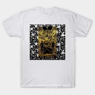 Floral Tarot Print - The Lovers T-Shirt